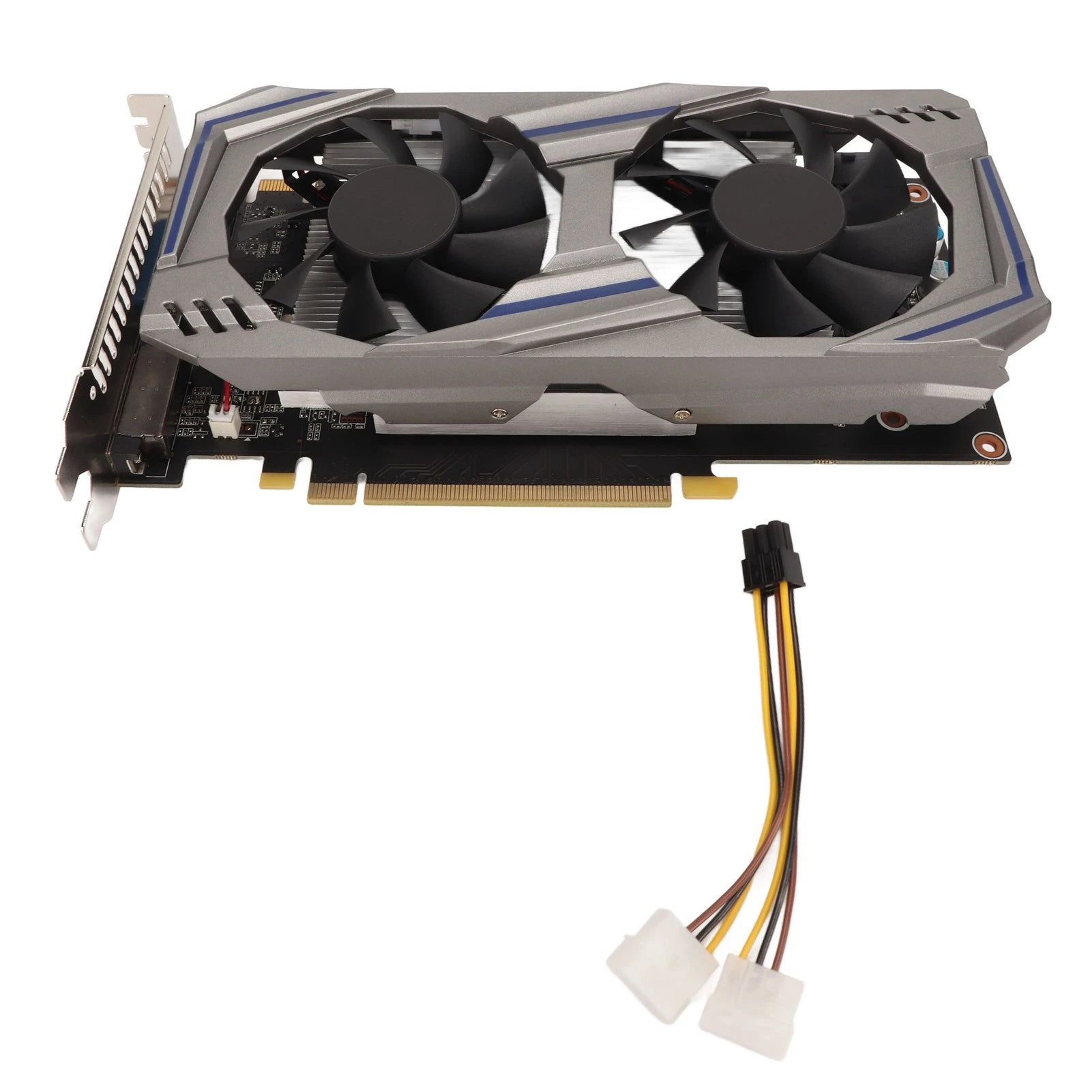 Graphics Card 128BIT GDDR5 PCI Express2.0 Double Fan Desktop PC Computer Discrete Gaming Graphics Card Double Fan Graphics Card.