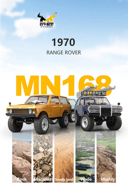 NEW 1/12 MN168 Rc Car MN Model 4WD Remote Control Crawler Off Road Vehicle Electric Climbing Car Toys for Children Adults.