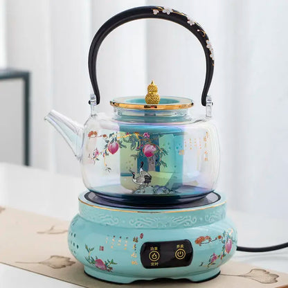 220V High-Temperature Resistant Electric Tea Stove & Tea Kettle Set for Home Use A