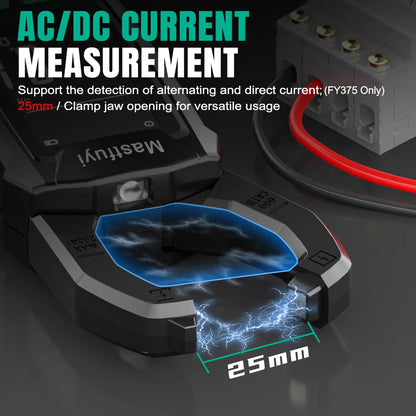 MASTFUYI AC-Stromzangenmessgerät, digital, 10.000 Zählungen, Multimeter, Amperemeter, Spannungsprüfer, Autoverstärker, Hz, Kapazität, NCV, Ohm-Werkzeug