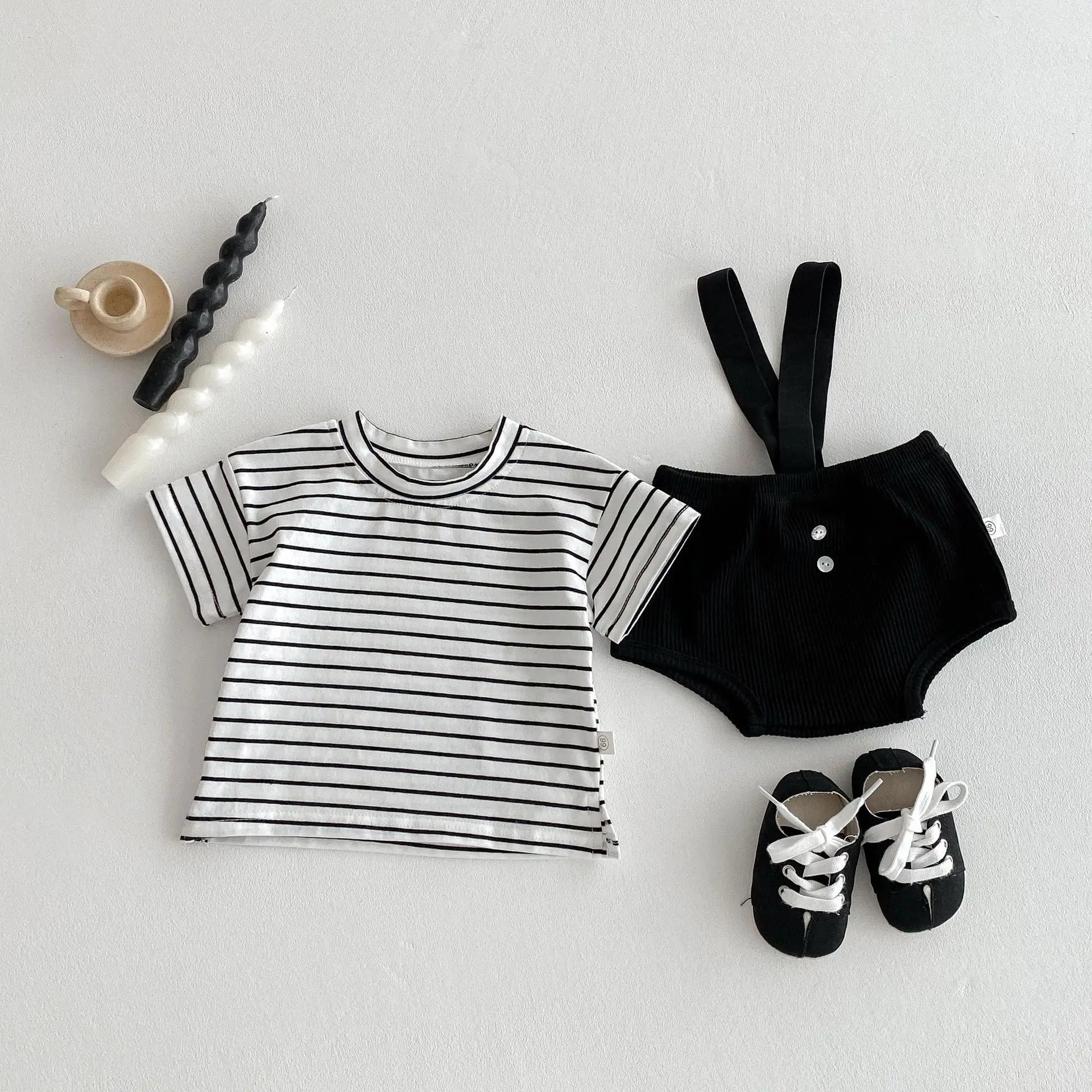 Baby Kleidung Sommer Neugeborenen Baby Jungen Mädchen Body Einfarbig Overalls Oder Infant Casual Gestreiften Brief Kurzarm T Shirts.