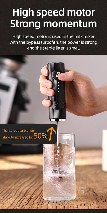 Bincoo New Milk Foamer Coffee Whisk Mixer Electric Blender Egg Beater Mini Frother Handle Stirrer Cappuccino Maker Cooking Tools.