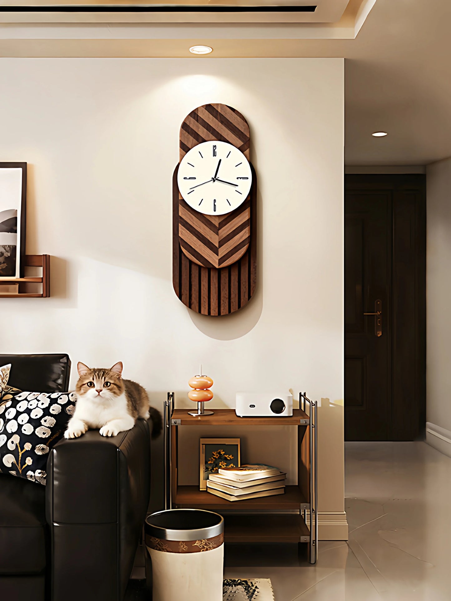 2026 Retro-Kunst-Wanduhr für Wohnzimmer, Zuhause, 2025, neue leichte Luxus-High-End-Uhr, geräuschlose Wanduhr