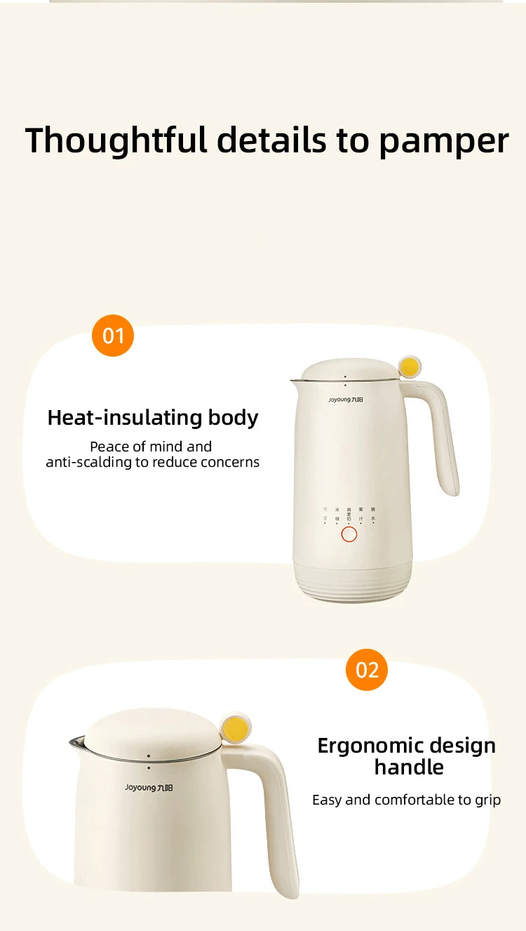 Joyoung Soy Milk Maker 2-3 People Household 350ml 220V Automatic Multi-Function Soybean Milk Machine Filter-Free Liquidificador.