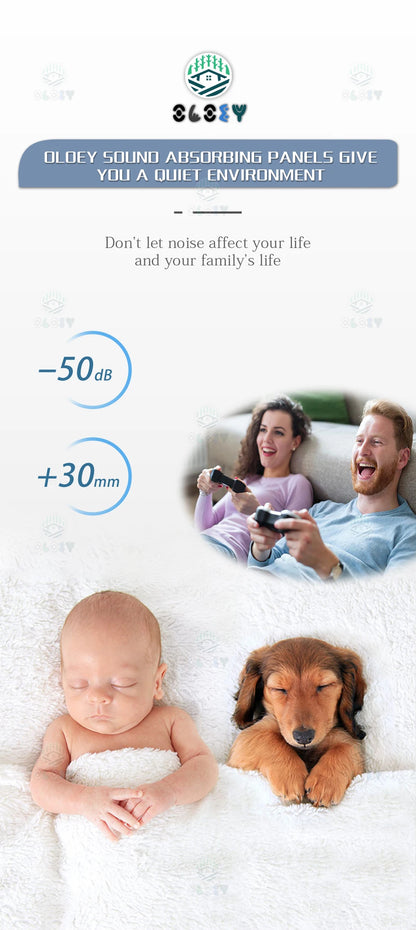 Sound Absorbing Wall Panels Hexagon 6 Pcs Bedroom Acoustic Insulation Sound-absorbing Panels Decor Acoustic Absorption Panel