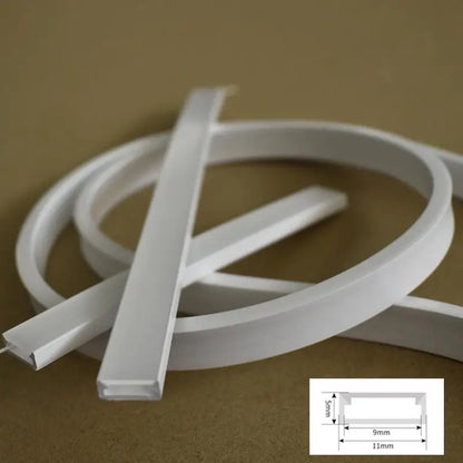 Flexible LED Silicone Neon Tube Protection Cover Transparent Matte Black Milky Silica Gel Channel Diffuser WS2812 WS2811 Strip.