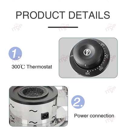 Commercial Burger Ice Cream Bread Maker 10CM Dia. Gelato Press Heating Machine Gelato Panini Press Ice Cream Sandwich Machine.