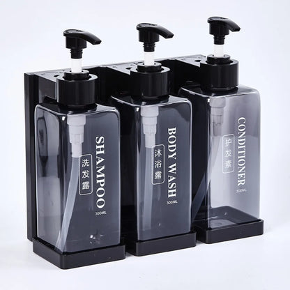 300 ml Hotel-Seifenspender zur Wandmontage, nachfüllbarer Shampoo- und Spülungsspender, für Badezimmerbedarf, Hotelparty