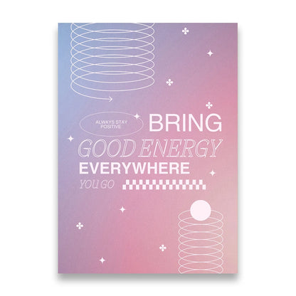 Pink Gradient Aura Spiritual Affirmation Wall Art Canvas Painting Nordic Posters And Prints Wall Pictures For Living Room Decor.