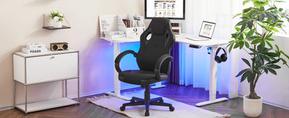 Ergonomisches Design, Gaming-Stuhl, Gamer-Sessel, Büro-Computerstuhl, Neigungsmechanismus, höhenverstellbar, 360° °   Drehbare hohe Rückenlehne