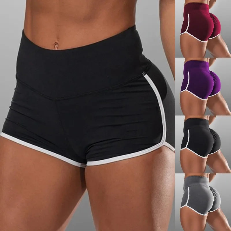 Women Summer Shorts for Sports Fitness Gym Skinny Slim Shorts Causal Yoga Shorts Low Waist Stretchy Short Pants Gym Clothing.