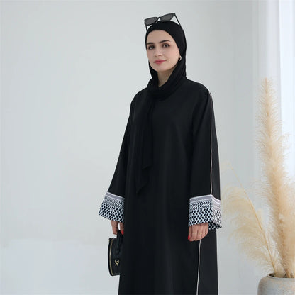 Ramadan Eid Plain Modest Abaya Dubai Muslim Islam Kaftan Dress Abayas For Women Kebaya Caftan Marocain Vestidos Robe Musulmane.