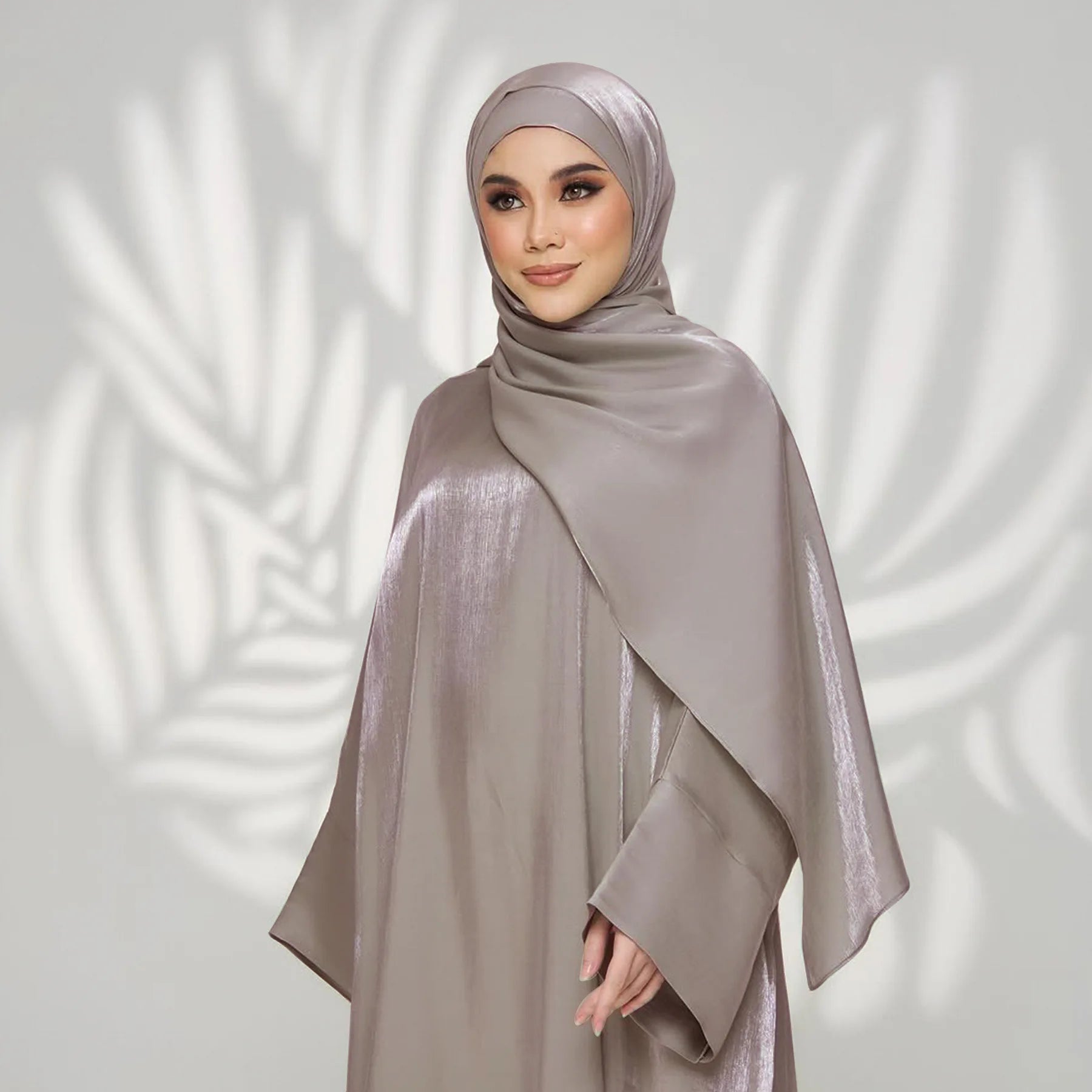 Two Piece Muslim Sets for Women Luxuru Dubai Hijab Abaya Dress Ramadan Saudi Arabia Modest Clothing Islamic Solid Church Outfits.