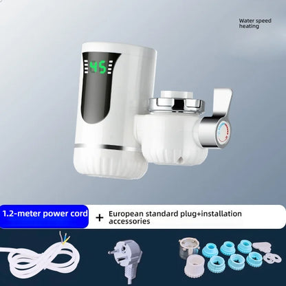 Electric Kitchen Sink Water Heater Tap Instant Hot Stainless Steel Water Faucet Heater Cold Heating Kitchen  Accessories