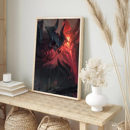 Aatrox League Of Legends Poster Wall Art Home Decor Room Decor Digital Painting Living Room Restaurant Kitchen Art.