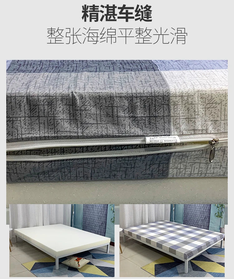 Hoch belastbare Schwamm matratze 1.5/1,8 m Einzel-Doppels chlafsaal 0,9 m weiches Kissen verdicktes Schwamm kissen faltbare Matratze