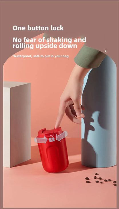 Thermos Bottle for Coffee Thermal Cup for tea Mini Tumbler Insulated Vacuum Flask Mug Stainless Steel Leakproof Travel Drinkware.