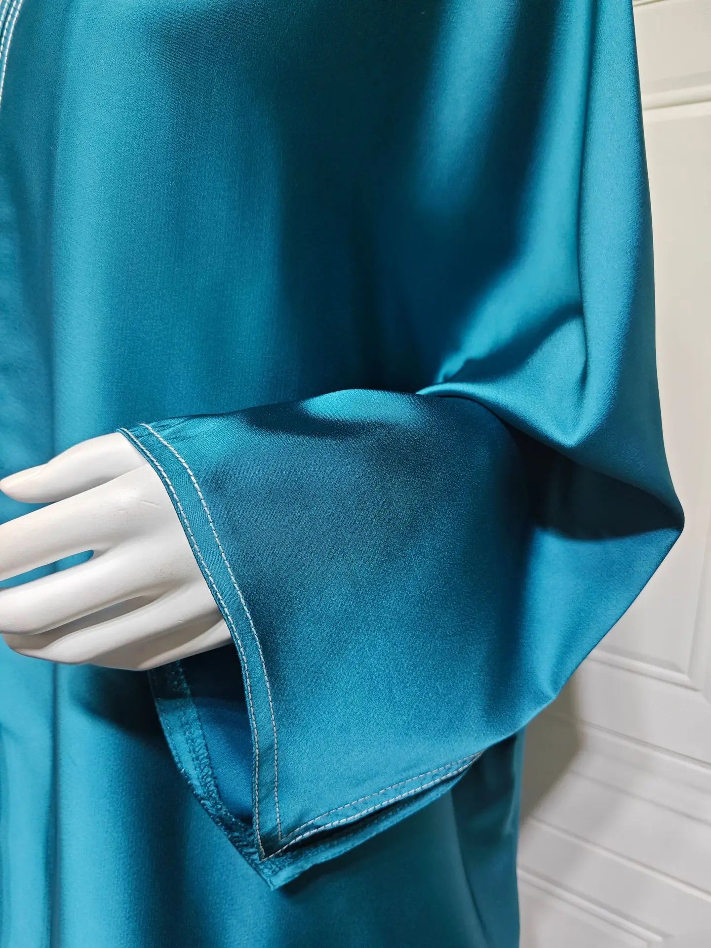 Ramadan Satin Open Kimono Abaya Dubai Luxury 2025 Muslim Kaftan Dress Abayas Women Islam Clothing Robe Femme Musulmane Kebaya