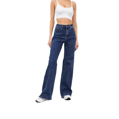 High Waist Wide Leg American Style Summer Casual Women's Jeans Floor Length Design Sensation Fashionable Chinese Brand.