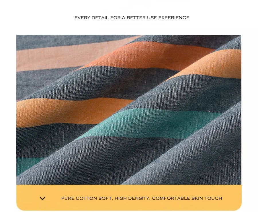 WOSTAR Geometric printed mattress protector cover with zipper fully enclosed single bed sheet pure cotton protection pad 90x190.