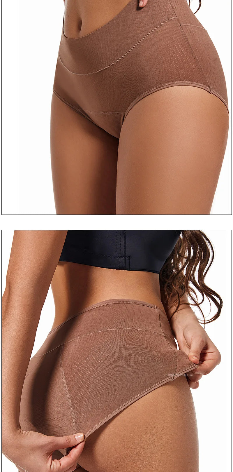 3-Layer Leakproof Menstrual Panties Ladies High-waisted Physiological Pants Icysilk Incontinence Breathable Sport Briefs XS-4XL.