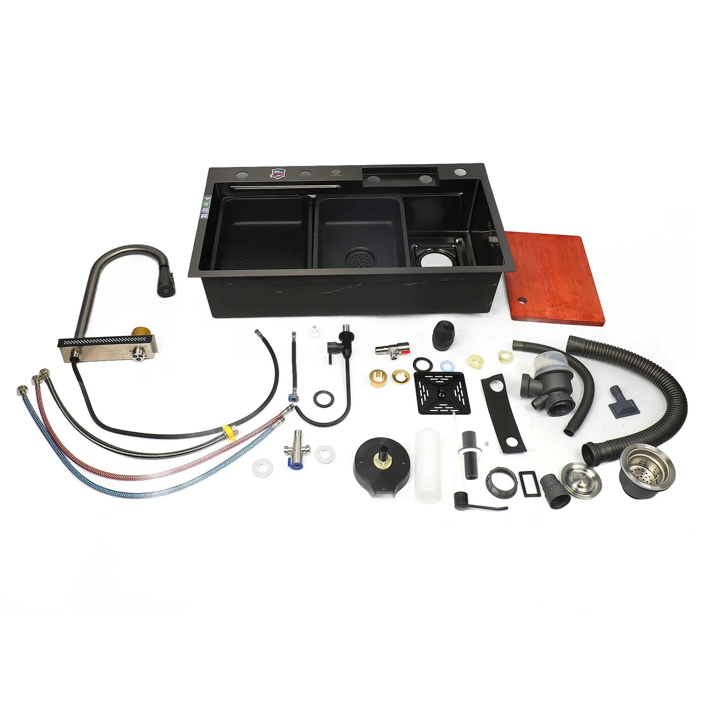 1-Set Küchenspüle, professioneller, moderner, einfacher Stil, verdickt, große Kapazität, Unterbau-Edelstahlspüle für die Küche zu Hause