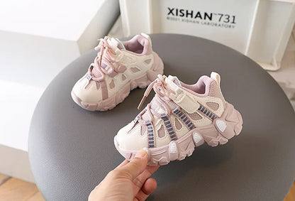 Oulylan Children Casual Shoes Thick-soled Sports Shoes Infant Footwear Boy Sneakers Breathable Non-slip Baby Shoes.