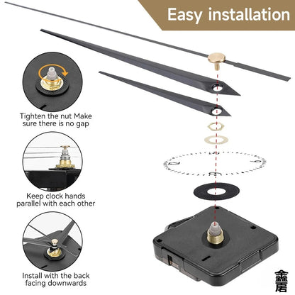 5168 Silent Quartz Clock Movement Motor – DIY-Ersatz-Reparaturmechanismus-Set