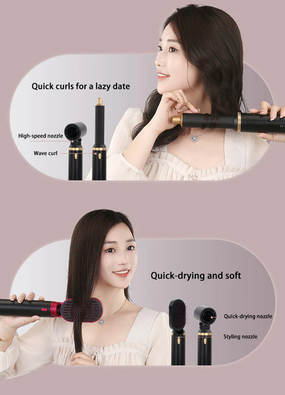 5 in 1 Hair Dryer Brush Hot Comb Set Professional Curling Iron Hair Straightener Styling Tool For Professional Hair Dryer