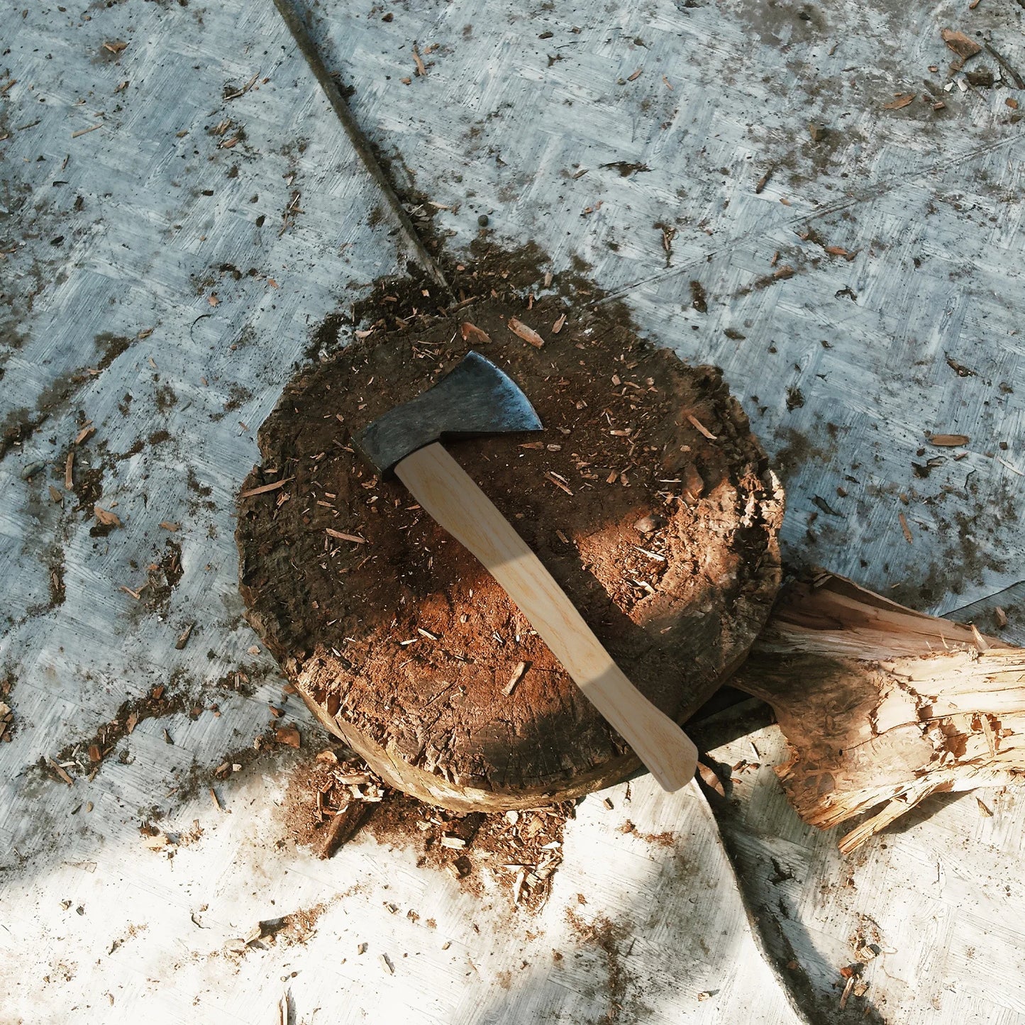 2-teiliger Holzaxt-Ersatz-Beilgriff, langlebiger natürlicher Holzgriff, ergonomisches Design, geeignet für verschiedene Achsen, langfristige Nutzung