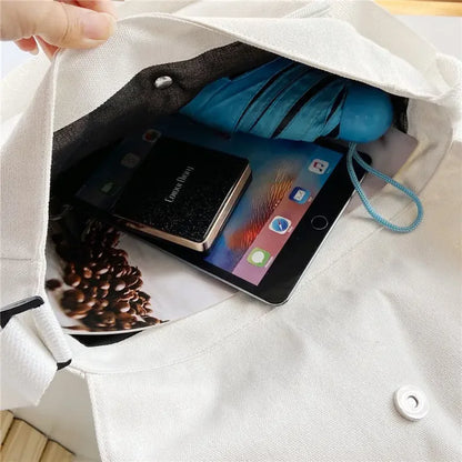 Cute Canvas Bag Wild Student Women Handbags Shoulder Bag Female Japanese Harajuku Diagonal Crossbody Bags for Girl Pouch Bolsas.