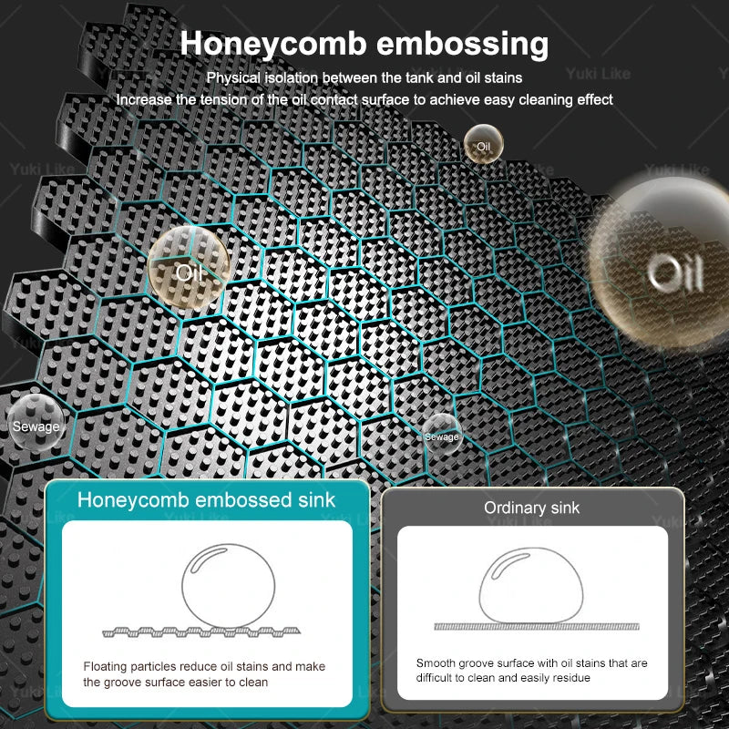 Neue Wasserfall Küchen spüle Edelstahl Multifunktion große Einzels chlitz integrierte Digital anzeige Waschbecken