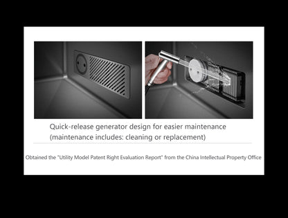 ASRAS high-quality 304 stainless steel multifunctional kitchen sink intelligent food purification large-sized sink nano gray