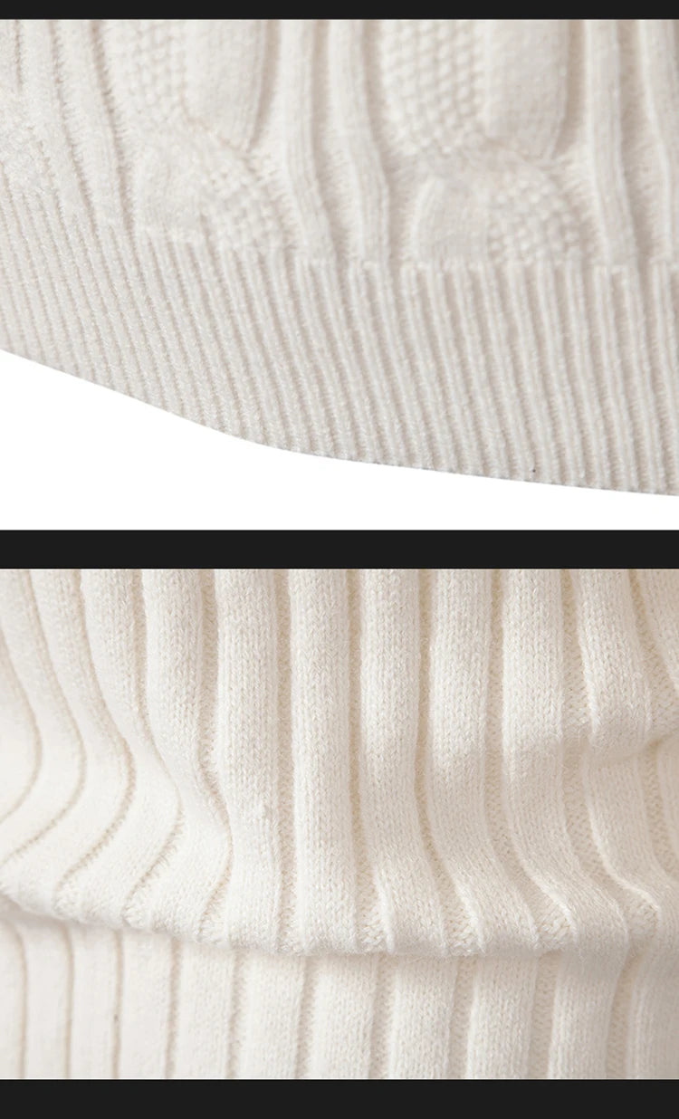 2023 Autumn  and Winter New Sweaters Warm Fit Knitted Sweaters Solid Color Casual Pullover Multiple Styles Sweater Men