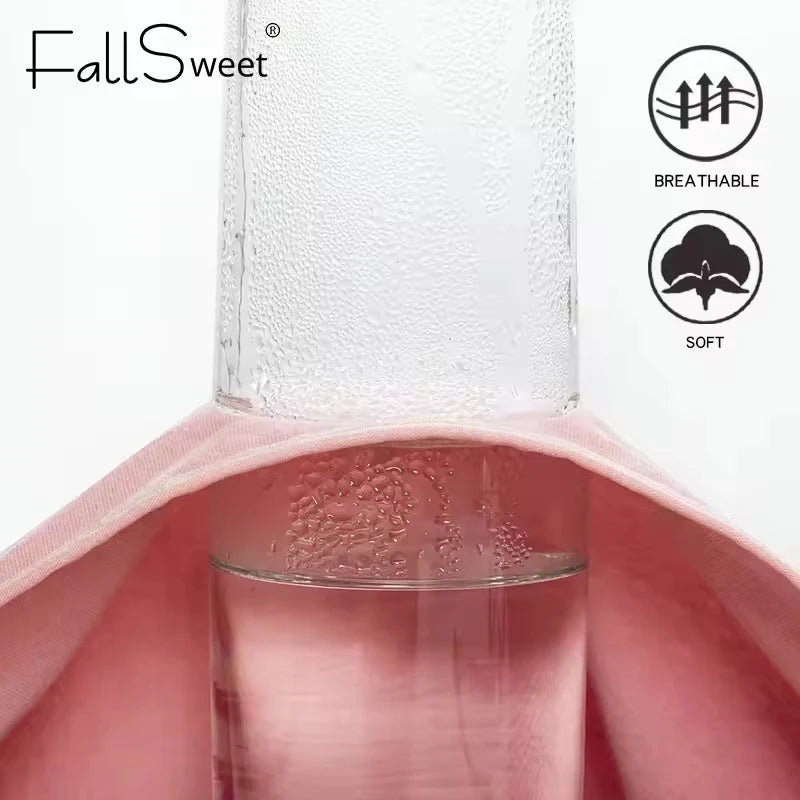 FallSweet 5Pcs/Lot Cotton Panties for Women Plus Size Underwear High Waist Comfortable Female Underpants Sexy Lingerie M-XXXL.