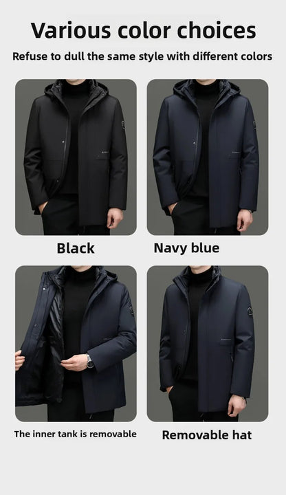 Top Grade Brand Casual Fashion Designer Warm Parka Coat Mens 2025 Newest Winter Jacket Quilted Windbreaker  Mens Clothes.