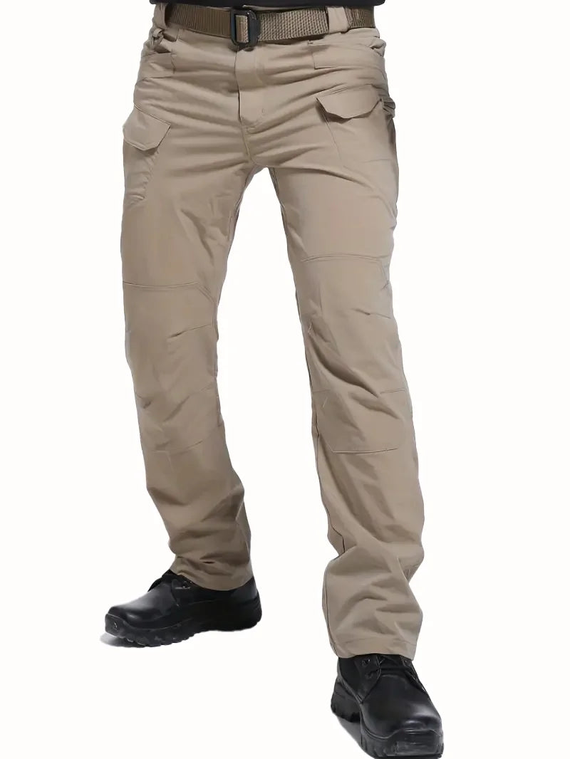Men's Outdoor Multi Functional Tactical Pants, Multi Pocket Outdoor Hiking Sweatpants, Water-repellent, wear-resistant.
