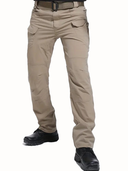 Men's Outdoor Multi Functional Tactical Pants, Multi Pocket Outdoor Hiking Sweatpants, Water-repellent, wear-resistant.