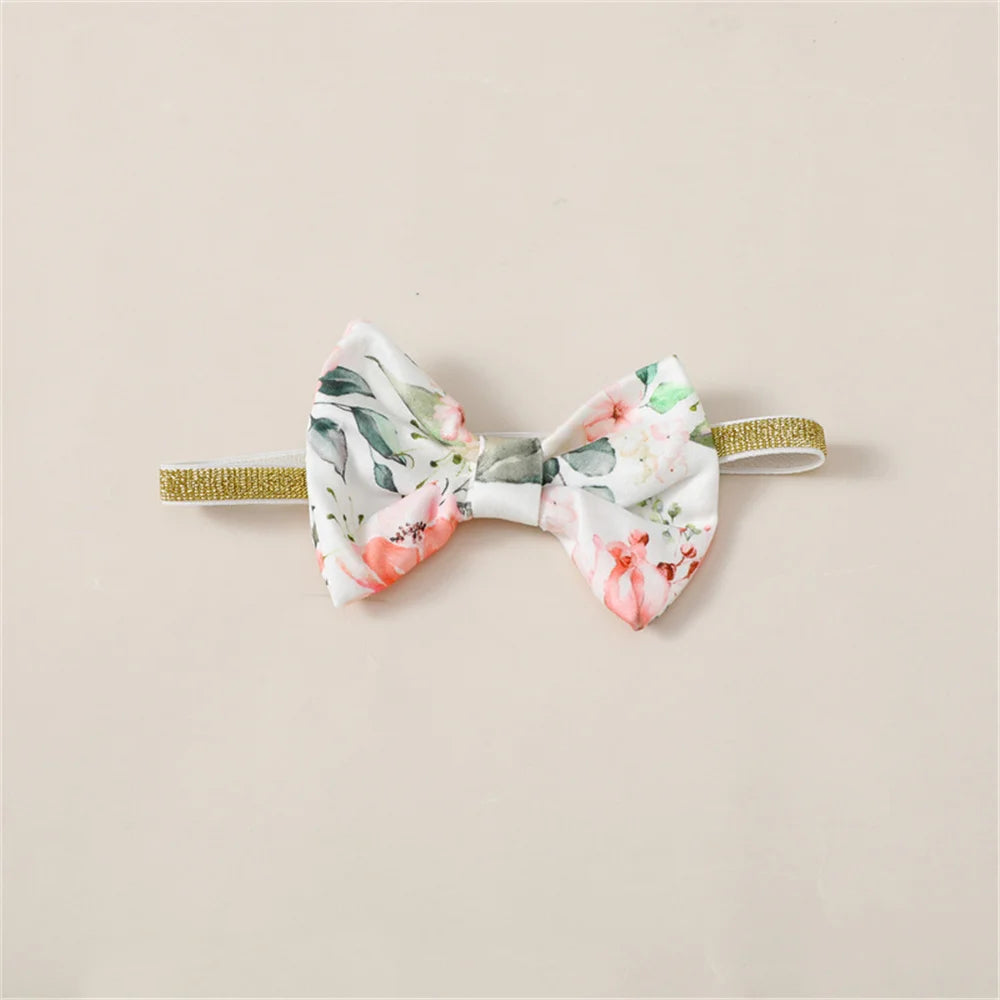 3PCS Baby Girl Clothes Set Long Sleeve Romper Top+Flowers Pant+Headband Spring&Autumn Lovely Outfit for Toddler Girl 0-18 Months.