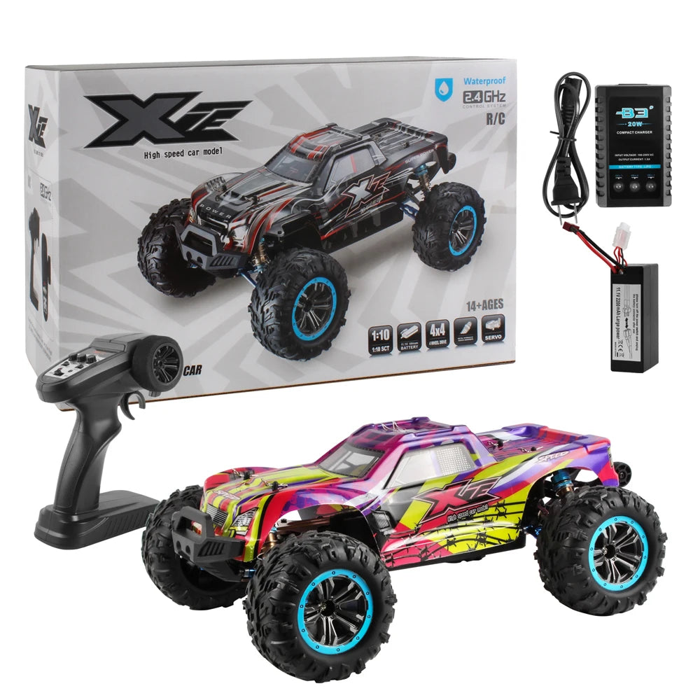 WLtoys  F21A 1:10 80KM/H RC Car 4WD 2.4G Metal Undercarriage Brushless Motor Remote Control High Speed Drift Monster Truck Toy