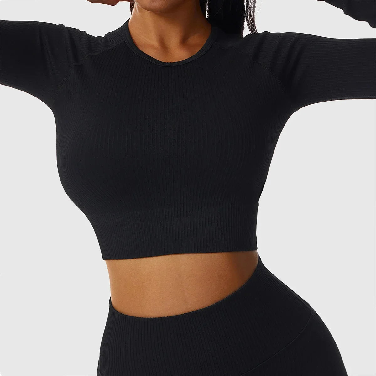 Cloud Hide Fitness Yoga Shirt Sexy Sports Gym Tank Crop Top Running Long Sleeve Blouse Winter T-Shirt Women Workout Sportswear