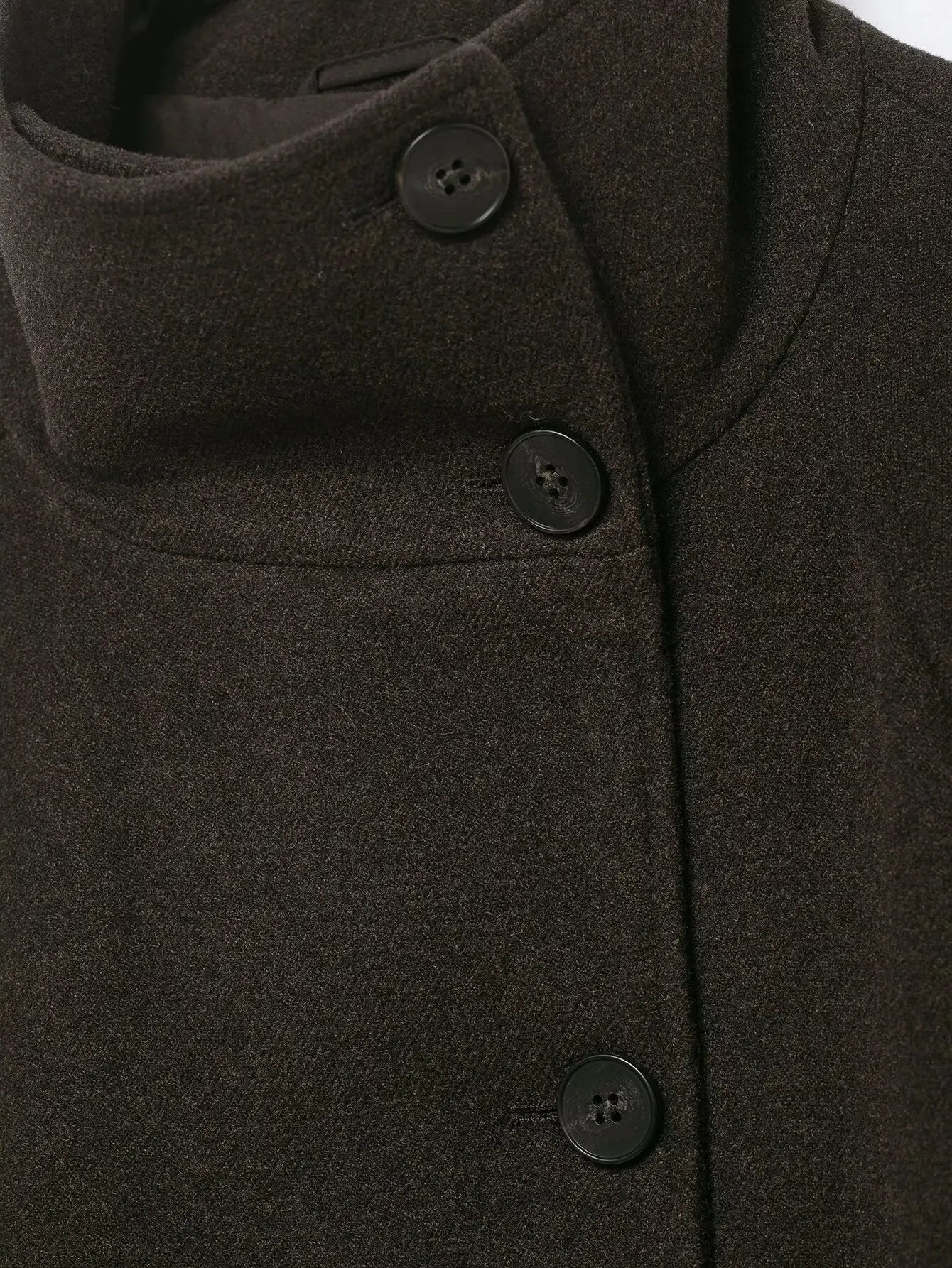 TFMLN Lange Mäntel für Damen mit Stehkragen, 2025, Winter, neuer Trenchcoat mit Gürtel, Vintage, einfache Oberbekleidung, elegante Mode, weiblich