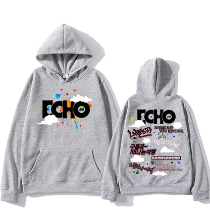 Jin Echo Hoodies Unisex Autumn Winter Casual Vintage Streetwear Sweatshirts Fashion Women New Album Tour Pullover Jin Fans Gifts.