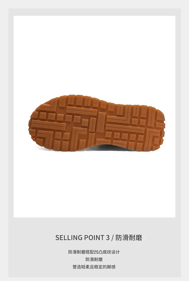 Genuine Leather Casual Shoes Men Designer Luxury Women Tennis Chunky Sneakers Muffin Sport Shoes Man Male Board Footwear.