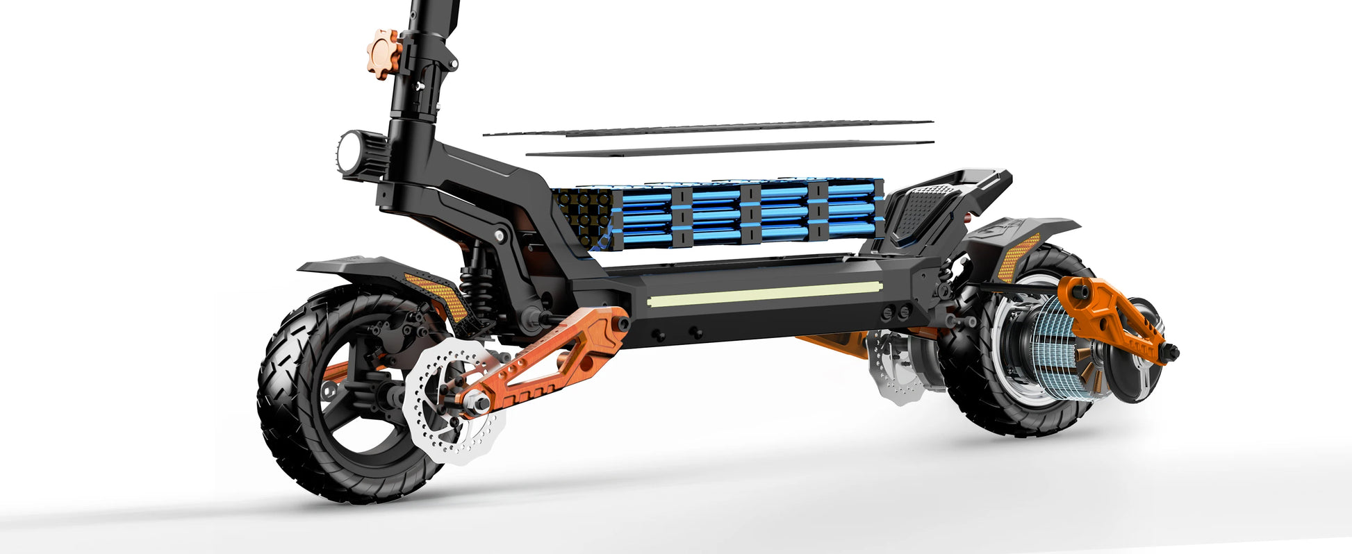 DECE DES20 Adult Electric Scooter 1200W*2 52V18Ah Battery City Commuter E-Scooter 10 Inch Off-Road Pneumatic Tire EScoote.