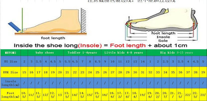 New Four Seasons Children's Sneakers Kids Shoes soft sole non-slip Casual Student Running Shoes Fashion Breathable baby shoe.