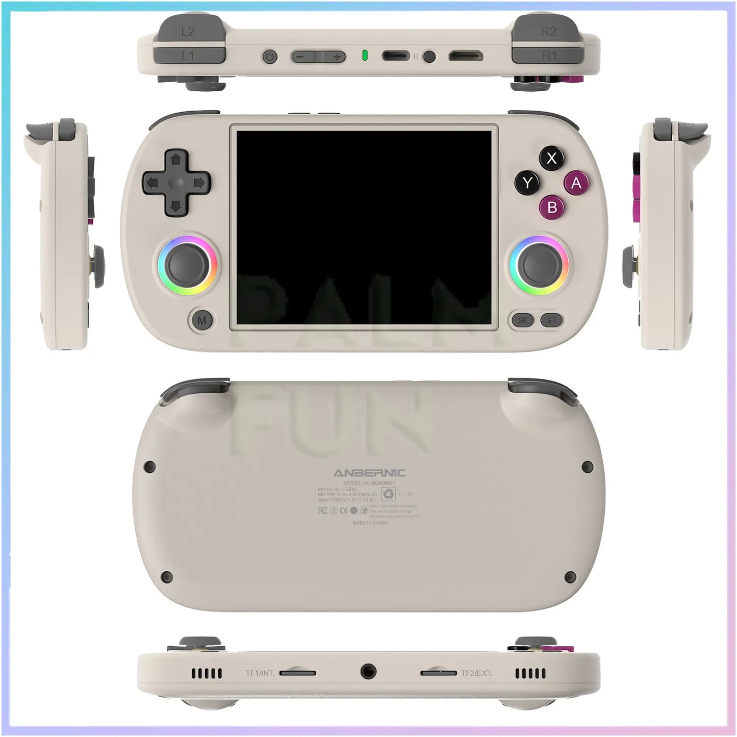 ANBERNIC RG40XX H Retro Handheld Game Console 64Bit 4 Inch IPS Screen Linux 5G WIFI Bluetooth HDMI-TV Output Video Gaming Player.