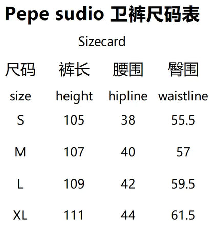 Pepe Studio Fleece-Lined Elastic Waist Jogger Pants Winter Warm Soft Loose Fit Sweatpants with Drawstring for Women Men.