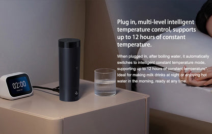 NEW XIAOMI Mijia Portable Electric Kettle 2 Thermos Cup Fast Water Boiler 350ml Smart Temperature Insulated Kettle Travel - CN.