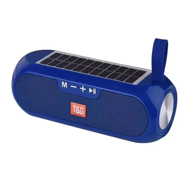 T&G TG182 Solar Charging Portable Stereo speakers Wireless Bluetooth With Mic Outdoor Loudspeaker Waterproof FM Radio Soundbar
